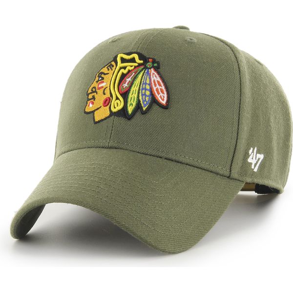 47 Brand Snapback Cap - Nhl Chicago Blackhawks Legno Di Sandalo-image