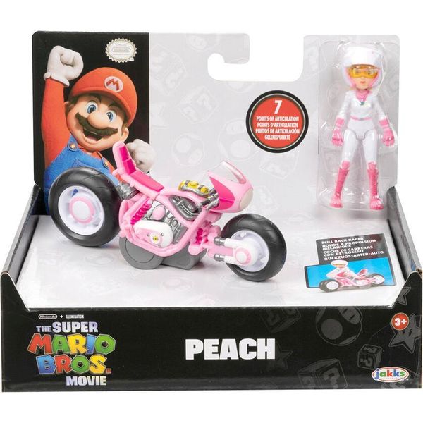 Figurka Kolekcjonerska Jakks Pacific - Mario Kart Film, Peach Kart 7 Cm-image