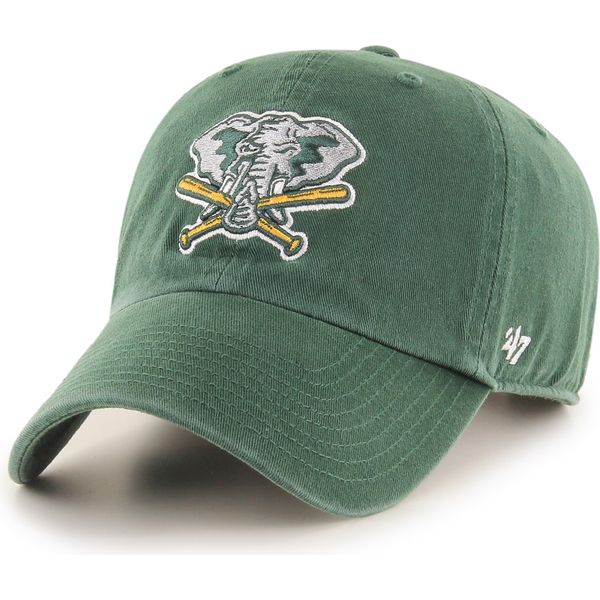 47 Brand Strapback Cap - Clean Up Oakland Athletics Celtic-image