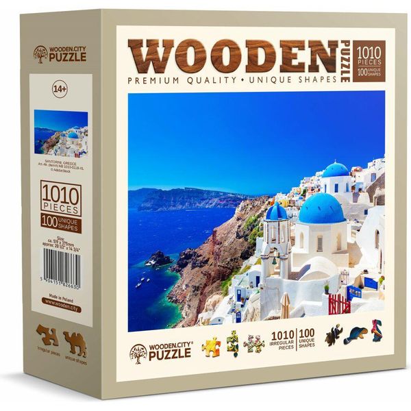 Puzzle In Legno Wooden City Santorini, Grecia 1010 Pezzi-image