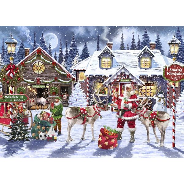 Bluebird Puzzle Il Laboratorio Di Babbo Natale - Puzzle Da 1500 Pezzi-image