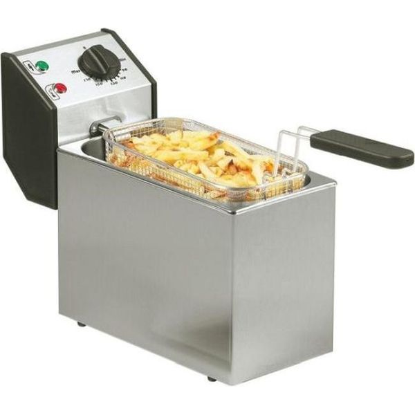 Friggitrice Da Tavolo Con Zona Fredda 5 Litri - Acciaio Inox, 230 V-image
