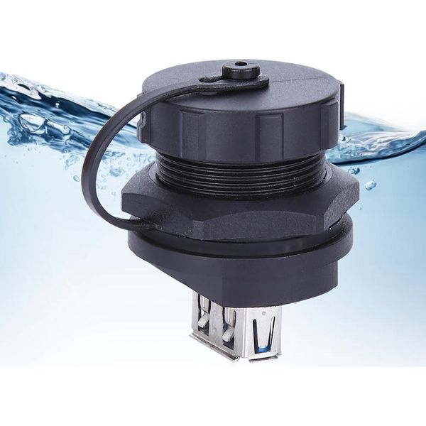 Connettore Usb Impermeabile, Connettore Impermeabile, Doppio Connettore Impermeabile Femmina, Connettore Industriale, Connettore Impermeabile Cablato-image
