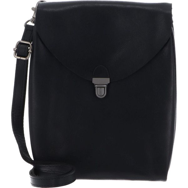 Harold's Pelle Borsa A Tracolla Fold Handbag Clutch Up Black Nero-image