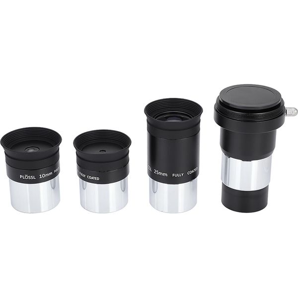 Lenti Powerseeker 127Eq, Set Di Oculari Per Telescopio Plossl Da 1,25 Pollici 4 10 25 Mm 2X Lenti Di Barlow Per Astronomia-image