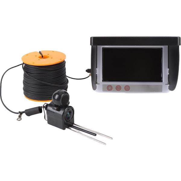 Telecamera Da Pesca Subacquea Fockety, Display 1080P Hd Da 4,3 Pollici, Fish Finder Con Cavo Da 164 Piedi E Borsa Di Stoccaggio, Obiettivo Grandangolare Impermeabile Da 195 Mp Per Lago Ghiacciato, Barca-image