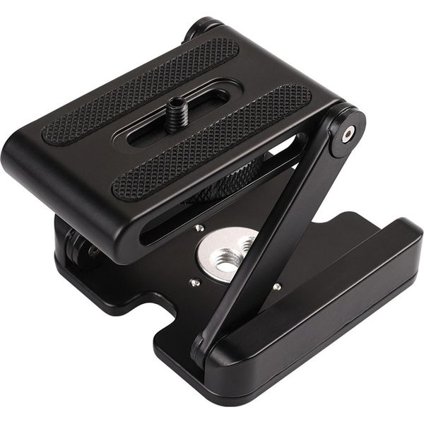 Yctze Z Tilt Duty Testa Del Treppiede Per Fotocamera In Lega Di Alluminio 2 Kg Di Carico Utile /4 3/8 Attacco A Vite Con Bolla Per Fotocamere Mirrorless-image