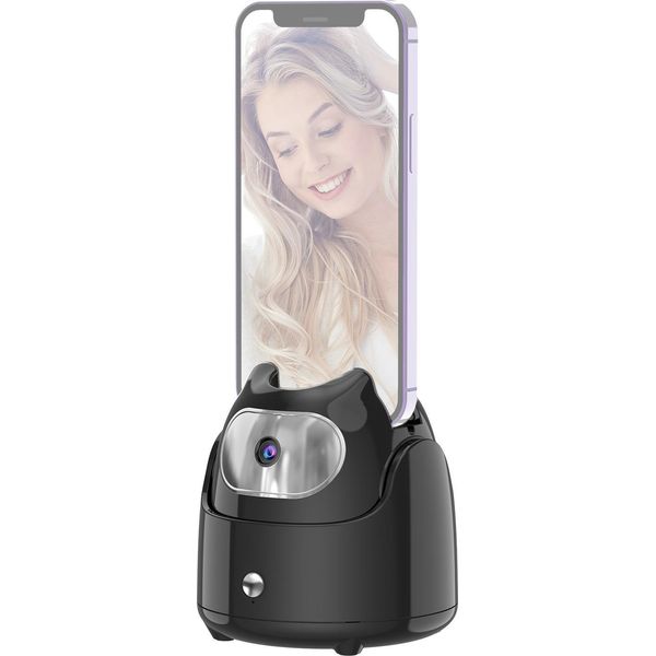 Ai Auto Face Tracking Gimbal Desktop Selfie Stabilizzatore Per Telefono Robot Cameraman 360�� Rotazione Nessuna App Richiesta Per Vlog Live Streaming Video Recording-image