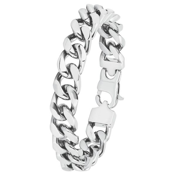 Edelstahlarmband Amor "9418190", Silber (Edelstahlfarben), ArmbäNder, Herren, 22Cm, Edelstahl, Edelstahlarmband-image
