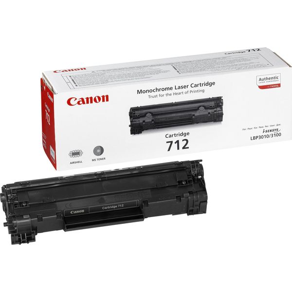 Canon Toner 712 - Schwarz - KapazitäT: 1.500 Seiten (1870B002)-image
