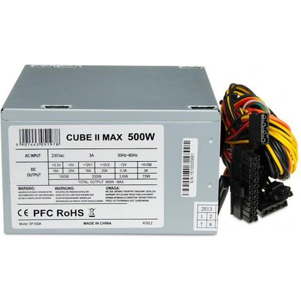 Ibox Cube Ii Power Supply Unit 500 W 20+4 Pin Atx Atx Silver-image