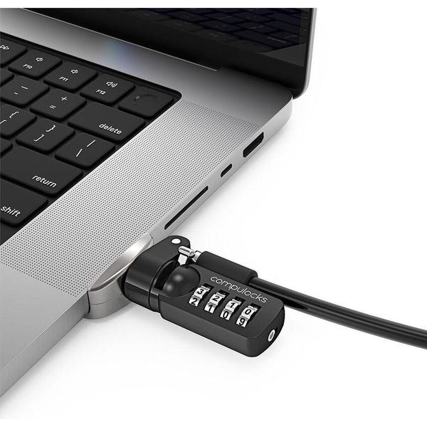 Compulocks MBPR16LDG02CL - Serratura A Combinazione - Catenaccio - Nero - Argento-image