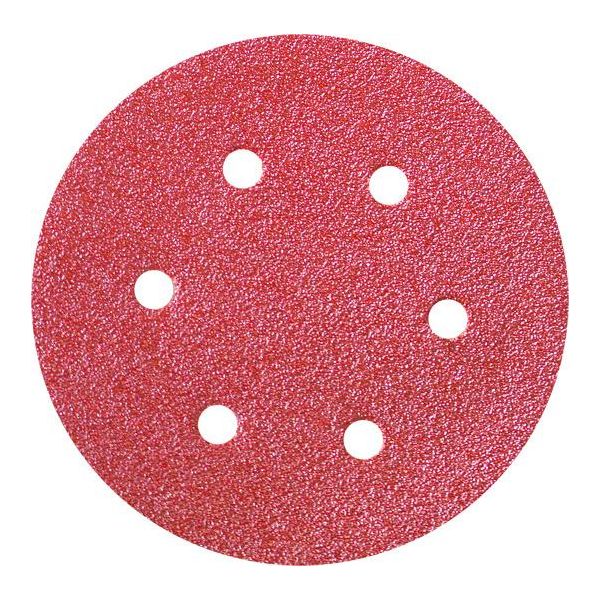 10X Fogli Abrasivi Per Levigatrice Ø 150 Mm 6-Fori Grana 180-image