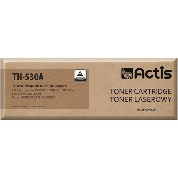 Actis TH-530A Toner (Replacement For Hp 304A CC530A Canon CRG-718B; Standard; 3600 Pages; Black)-image