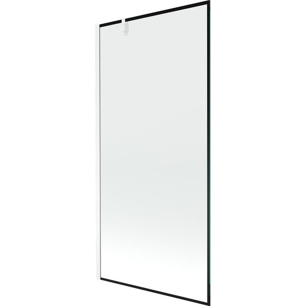 Mexen Next Paratia Doccia 1 Anta 90 X 150 Cm, Cornice Nera, Bianco - 895-090-000-00-70-20-image