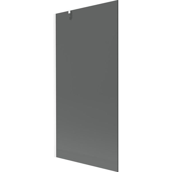 Mexen Next Paratia Per Vasca Da Bagno A 1 Anta 90 X 150 Cm, Grafite, Bianco - 895-090-000-00-40-20-image