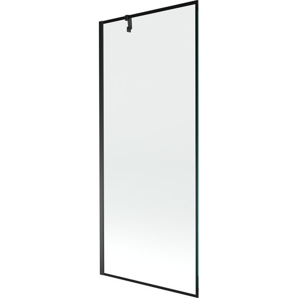 Mexen Next Paravento Doccia Ad 1 Anta 80 X 150 Cm, Cornice Nera, Nero - 895-080-000-00-70-70-image