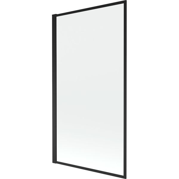 Mexen Alex Paratia Vasca Da Bagno A 1 Anta 80 X 140 Cm, Cornice Nera Fissa - 893-080-000-70-70-image