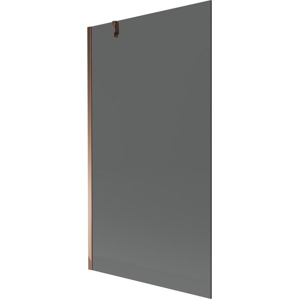 Mexen Next Paratia Per Vasca Da Bagno A 1 Anta 100 X 150 Cm, Grafite, Oro Rosa - 895-100-000-00-40-60-image