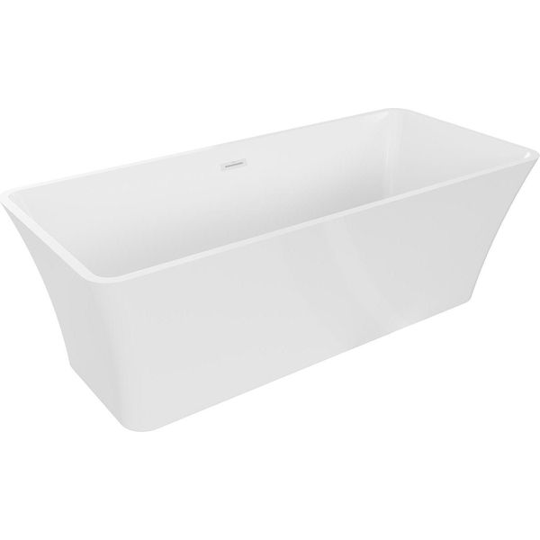 Mexen Tonia Vasca Da Bagno Freestanding 170 X 75 Cm, Bianca, Troppo Pieno Bianco - 52171707500-20-image