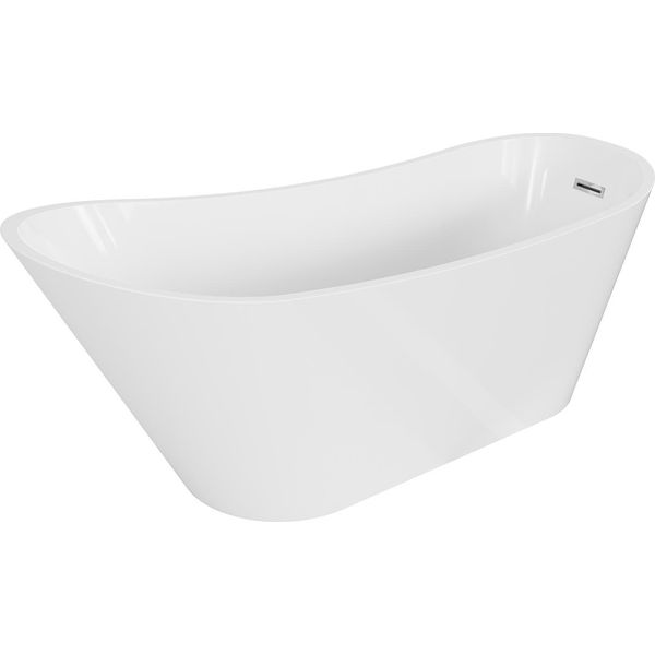 Mexen Alta Vasca Da Bagno Freestanding 170 X 75 Cm, Bianca, Troppopieno Cromato - 52141707500-01-image