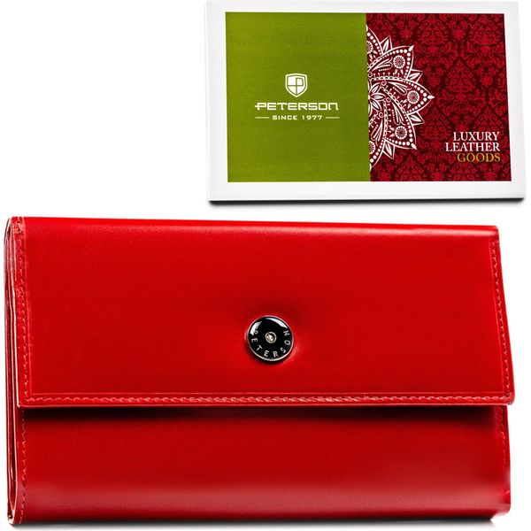 Peterson | Moneta E Portafoglio, Da Donna, Con Rfid, Rosso, 18,5X11 Cm-image