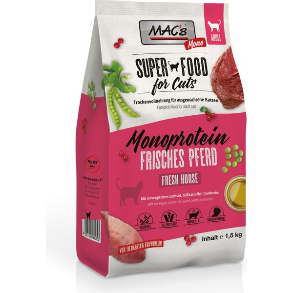 Mac's Cat Crocchette Secche Adulto Mono Cavallo 7Kg-image