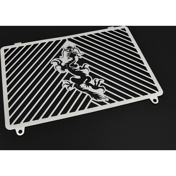 Copriradiatore Zieger Compatibile Con Kawasaki Z750 Dragon Argento-image