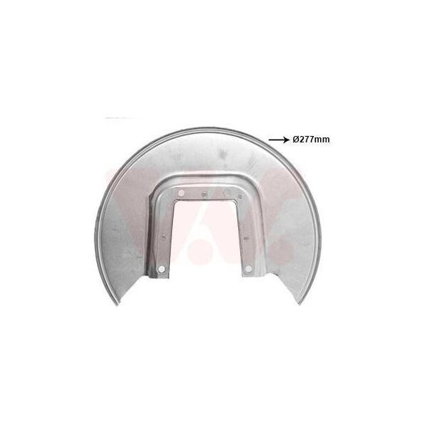 Van Wezel Parafango Disco Freno Adatto Per Peugeot 206 Hatchback (2A/C) Posteriore Sinistro Posteriore Destro Posteriore 4032373 Piastra Di Ancoraggio-image