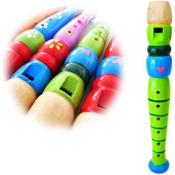 Keepdrum KFL1GR Flauto In Legno Per Bambini Verde-image
