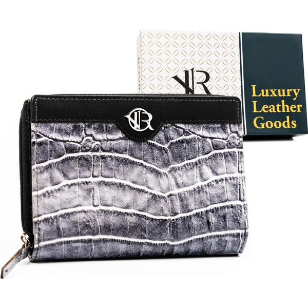 Borsa Da Donna Sk. RV-791-SLA-4927 Nero CROCO-BLU-image