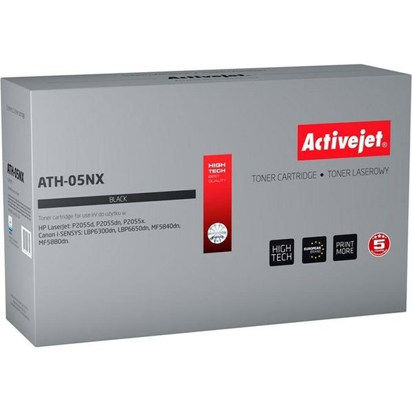 Activejet ATH-05NX Toner (Sostitutivo Di Hp 05X Hp CE505X Canon CRG-719H; Supremo; 6500 Pagine; Nero)-image