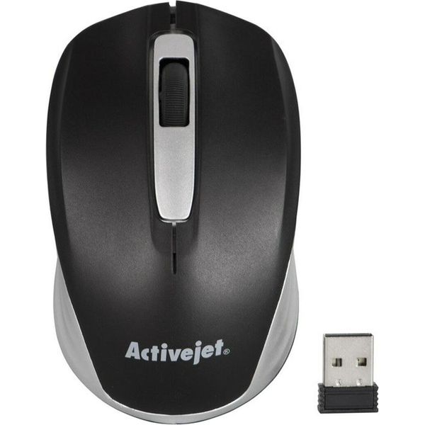 Activejet Mouse AMY-313 Wireless Computer Mouse (Optical; 1200 Dpi; Black)-image