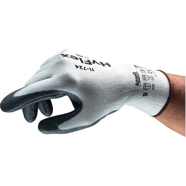 Ansell Guanti Antitaglio Hyflex 11-724 Taglia 10 Bianco/Grigio En 388 Ppe Ii - 11-724-10-image
