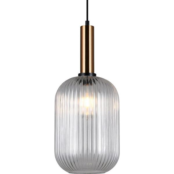 Italux Antiola, Lampada A Sospensione Moderna In Ottone PND-5588-1L-BRO+CL-image