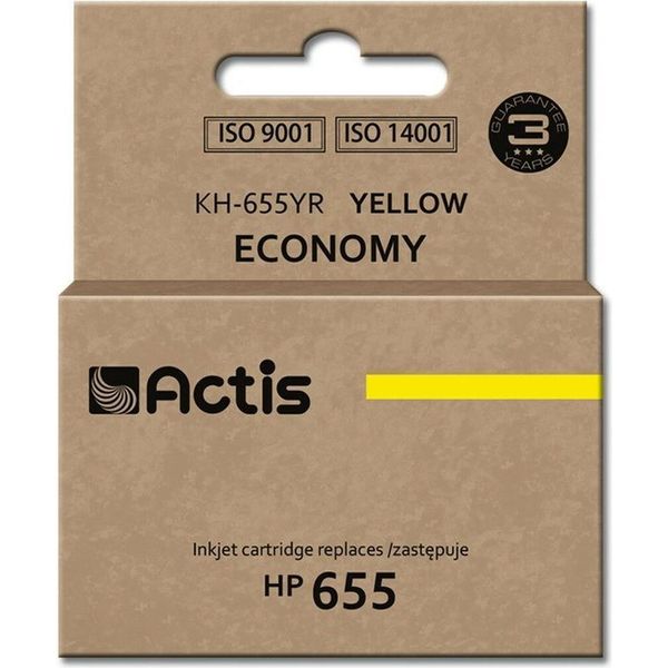 Actis KH-655YR Ink (Replacement For Hp 655 CZ112AE; Standard; 12 Ml; Yellow)-image