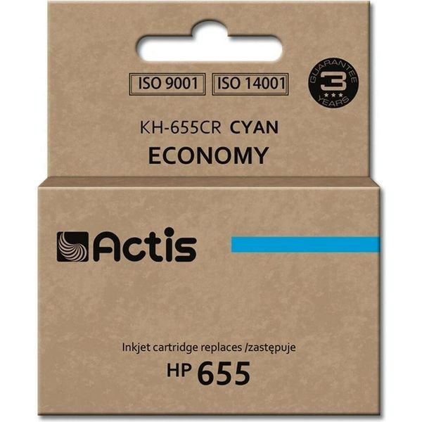 Actis KH-655CR Ink (Replacement For Hp 655 CZ110AE; Standard; 12 Ml; Cyan)-image
