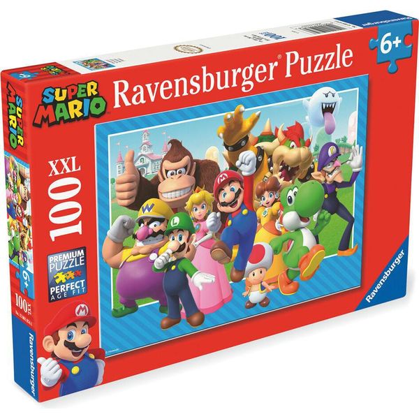 Ravensburger - Puzzle Xxl Super Mario Bros 100 ElementóW - Oficjalny Produkt Premium-image