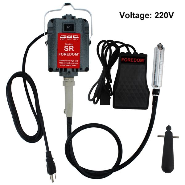 Levigatrice Elettrica Ad Albero Flessibile, Potenza 230W, Velocità 0-18000 Giri/Min, 220V-image