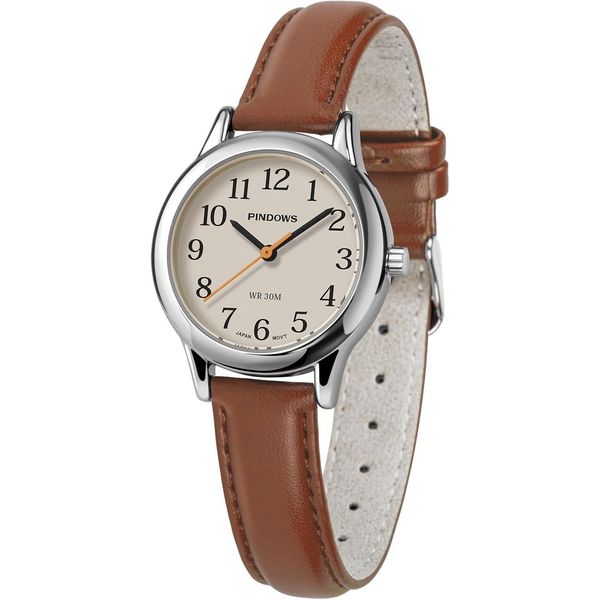 Orologio Analogico Minimalista Al Quarzo Da Donna, Cassa Dorata Con Cinturino In Pelle Nera, Orologio Da Polso Elegante E Alla Moda Da Indossare Tutti I Giorni-image