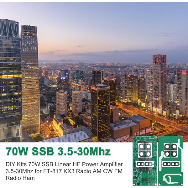 Kit Fai Da Te 70W Ssb Lineare Hf Amplificatore Di Potenza 3.5-30Mhz Per FT-817 KX3 Radio Am Cw Modulazione Di Frequenza Radio Ham-image