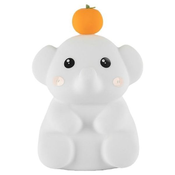 Inf Simpatica Luce Notturna A Forma Di Elefante - Lampada Da Comodino In Silicone-image