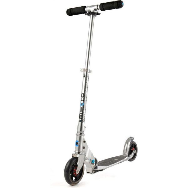 Micro Scooter Speedplus Nero/Arancione Monopattino Kickboard Bambini Città-image