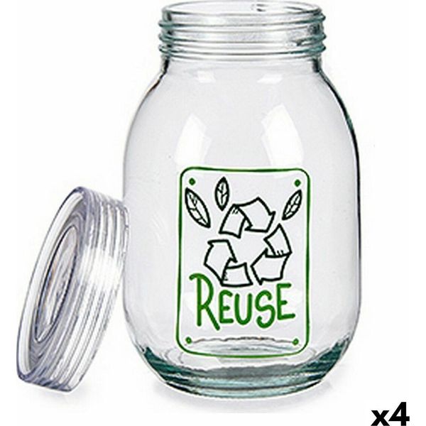 Vivalto Vaso Trasparente Da 1,8 Litri In Vetro (4 Pezzi)-image