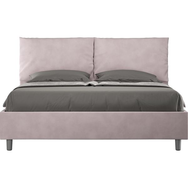 Ityhome - Letto Senza Rete Imbottito 160X200 Microfibra Glicine Antea-image