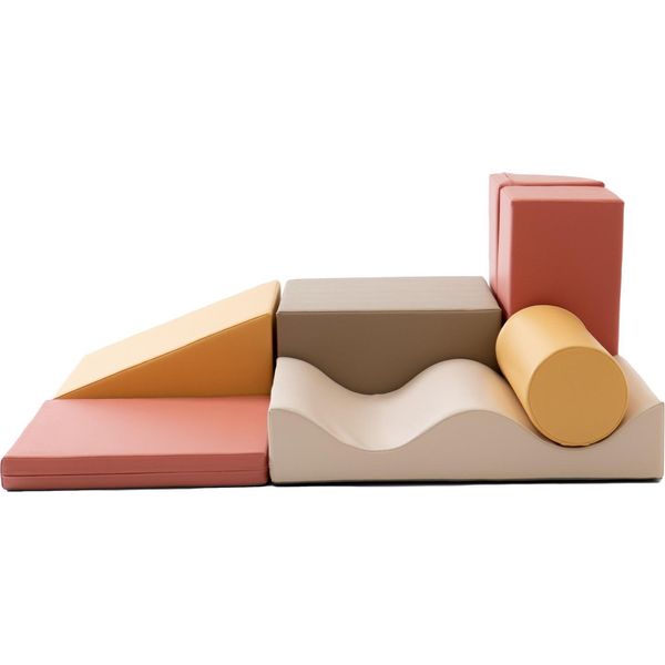Iglu Set 34 Discoverer - Colori Rosa/Beige/Grigio/Miele - Blocchi Da Costruzione In Schiuma - Blocchi Da Costruzione Colorati Per Bambini Da 1 A 5 Anni-image