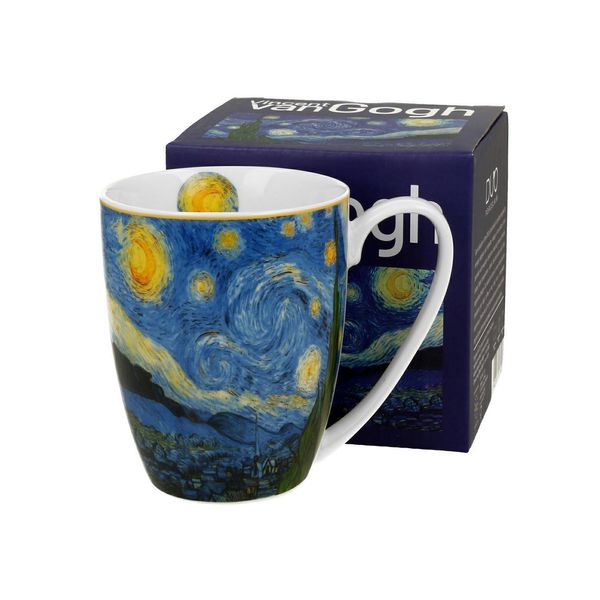 Tazza Da Caffè Duo Van Gogh Starry Night In Porcellana, Mug, Tazza Da Tè, Tazza Da Caffè Con Manico 350 Ml-image