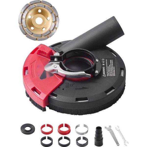 Dispositivo Di Estrazione Per Smerigliatrice Angolare Con Cofano Di Estrazione E Disco A Tazza Diamantato Da 125 Mm - Accessori Per Smerigliatrici Angolari-image