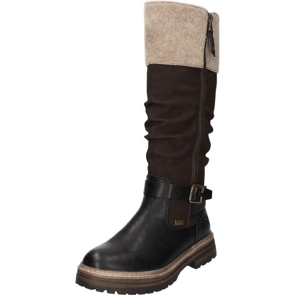 Rieker Stivali Da Donna 93092-90 Nero/Marrone Rieker-Tex Misura 37-image