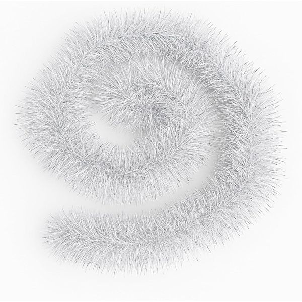 Ghirlanda Di Abete Artificiale Ghirlanda Decorativa Per Interni Ed Esterni Decorazione Natalizia 10 Metri (Bianco)-image